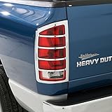 E-Autogrilles Triple Chrome Plated Taillight Tail Light Lamp Cover for 02-06 Dodge Ram (67-0201)