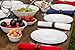 Corelle Winter Frost White Dinnerware Set with lids (20-Piece, Service for 4)