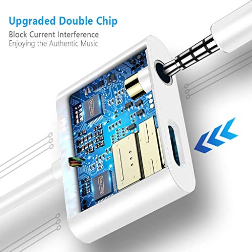 2 in 1 USB C to 3.5mm Adapter, Type C to 3.5mm Headphone Jack and Charging Adapter Compatible with Google Pixel 2/2XL/3/3XL Essential HTC U11 LG G6/V20