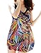 wantdo Women's Swimwear Push Up Swimsuit Swim Dress Feather 2XL US 10-12