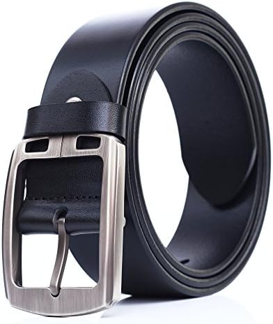 Full-grain Leather Belt For Men, Classic Men's Dress Belts, Quality Jeans Leather Belt, Pin Buckle