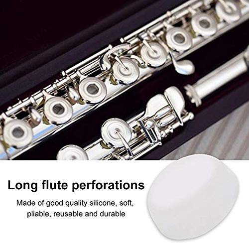 PPX Pack of 20 Soft Rubber Flute Plugs Open Hole Plug Flutes Repair Parts Accessories, 7 X 3mm - Thumbnail 6