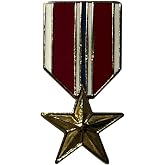 Bronze Star Motorcycle Hat Cap Lapel Pin M-335