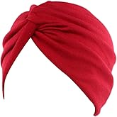 DECOU Solid Color Clean Plain Twist Pleasted Hair Turban Cap
