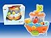Wall Mountable Pirate Ship Bathtub Bath Toy for Kids with Water Cannon and Boat Scoop