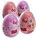 Hello Kitty Surprise Easter Eggs Filled with Hello Kitty Stickers and Candy (4 PACK)