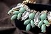 Alice & Abby Rhinestone Crystal Acrylic Resin Statement Fashion Necklace Green