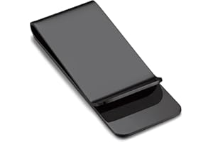 Bandmax Money Clip for Men, Stainless Steel Slim Wallet Cash Credit Card Holder Customizable Fashion Cash Clips Slim Pocket Wallet Gift for Father Husband Friend