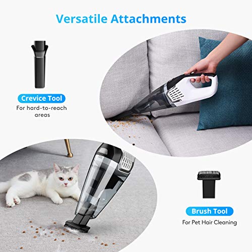 Homasy Handheld Vacuum Cordless, 8Kpa Hand Vacuum with Powerful