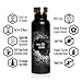 Stainless Steel Vacuum Insulated Double Walled Water Bottle + 2 BPA Free Sports Tops (1 W/Straw). Eco Friendly, Powder Coated, Sweat Proof 20 oz Thermos Bottle by Involve & Evolve