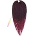 Mirra's Mirror (6Packs) 14Inch Ombre Senegalese Box Braids Crochet Hair Braiding Hair Synthetic Mambo Twist Hair Extension 30Strands/Pack