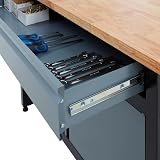 BiGDUG Garage Workbench Drawer Cabinet 4 Drawers 1 Door 842H x 1200W x 600D view 7