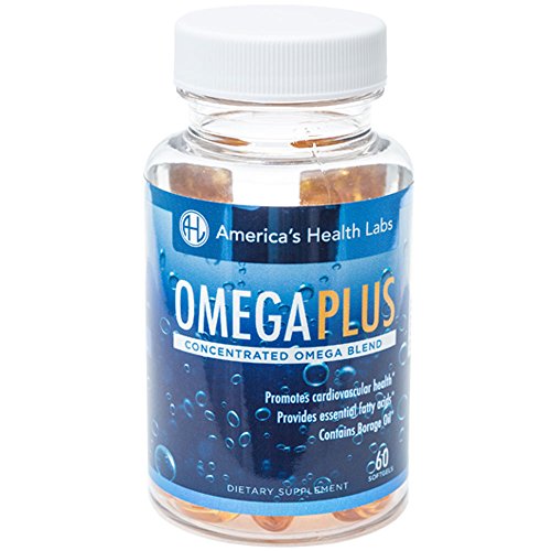 AHL Vitamins Omega 3 Supplement Fish Oil Pills - 60 SoftGels