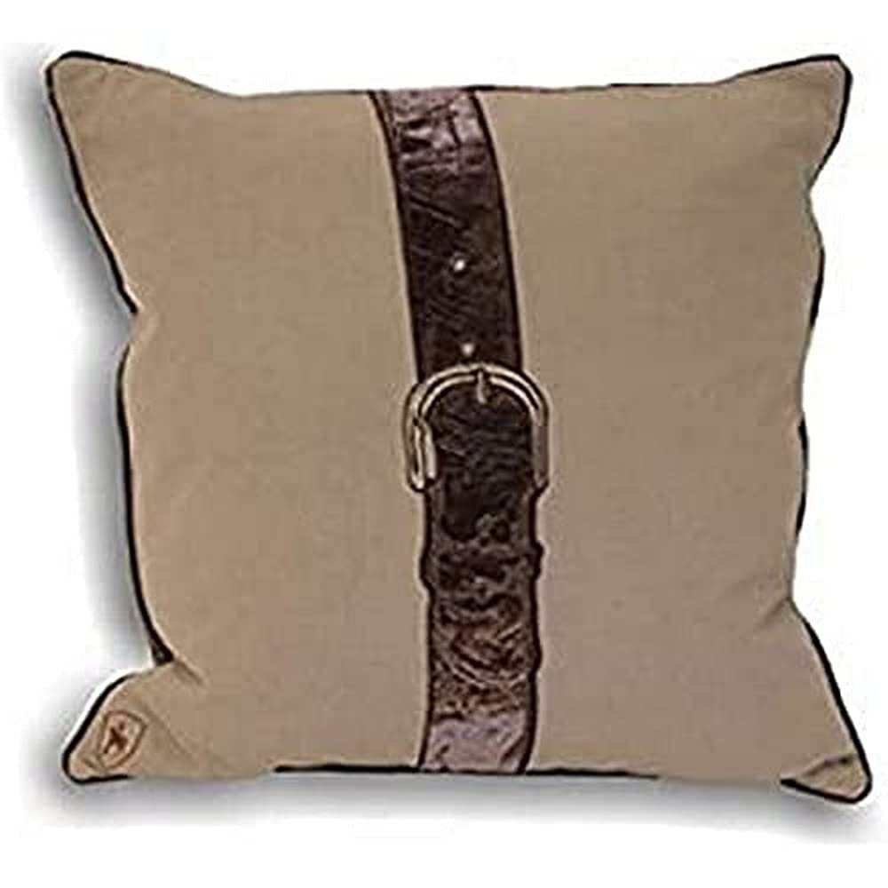 Riva Paoletti "Polo Strap" Cushion Covers, Taupe, 45 x 45 cm