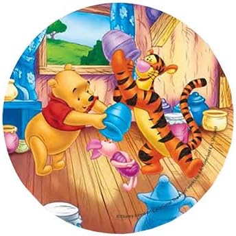 ~DISNEY WINNIE THE POOH CAKE TOPPER 20.5 CM EDIBLE WAFER / RICE V. PAPER CUP CAKE DECORATION TOPPERS BIRTHDAY PARTY KIDS