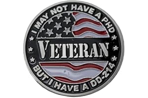 BirchRiver United States DD-214 Veteran Challenge Coin - US Military - Commemorative Collector - DD-214