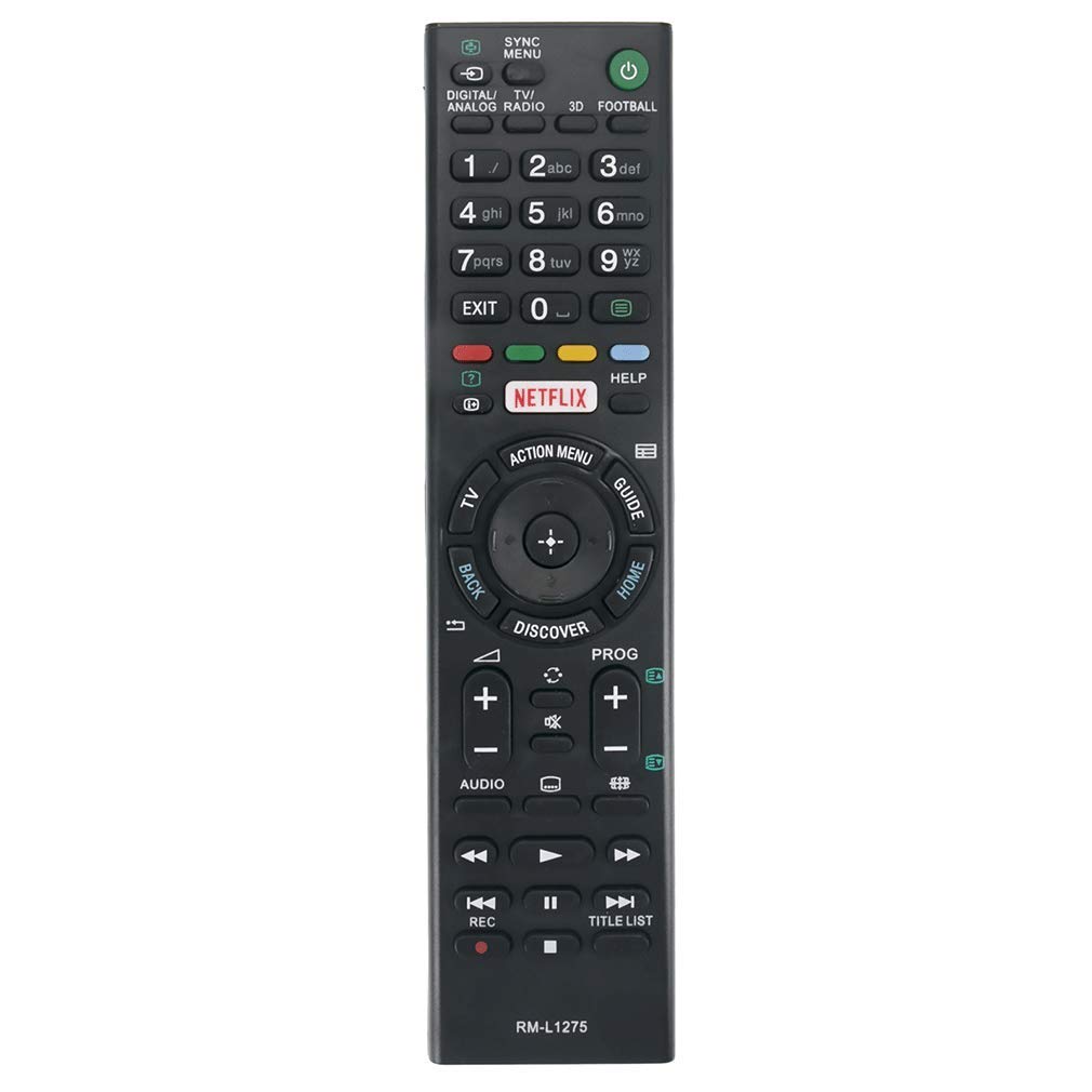 VINABTY RM-L1275 Remote Control For Sony Smart LED TV Multi-function with Netflix 3D buttons RM-EA002 RM-EA006 RM-ED007