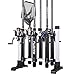 PLUSINNO Portable Fishing Rod Rack, Fishing Rod Holder Storage Organizer, Metal Aluminum Alloy Fishing Pole Ground Stand Display for Freshwater Salterwater Combos Gear Garage, Holds Up to 6 Rods