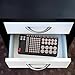Coomatec Battery Organizer Support AA, AAA, D, C, 9V, and Button Batteries Storage box Can Contain over 7 Types of Batteries with Tester ...