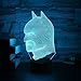 Birthday Gift Night Light for Kids 3D Illusion Lamp Optical Led Desk Lamps Unique Gifts for Boys Home Decor Office Bedroom Party Decorations Bat Nursery Lighting 7 Color Bonus Phone Ring Stand 2018
