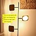 Brightech Tree Floor Lamp for Living Rooms & Offices, Dimmable Standing Lamp for Bedroom Reading, LED Spotlight Floor Lamp, Tall Lamp with Adjustable Panels for Minimal Space Use - Antique Brass