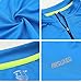 ARSUXEO Men's Cycling Jerseys Short Sleeves MTB Bike Shirt 635 Blue Size X-Large