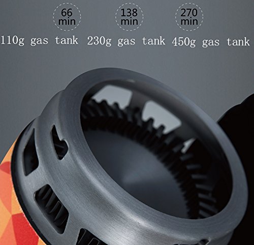 Bounabay Personal Cooking System Outdoor Hiking Camping Equipment Oven Portable Propane Gas Stove Burner,1L
