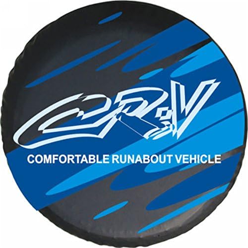 Xiawa 14inch Black Blue Spare Tyre Cover Fit For CRV Size S Spare Wheel Tire Cover Soft Protector PVC Cover