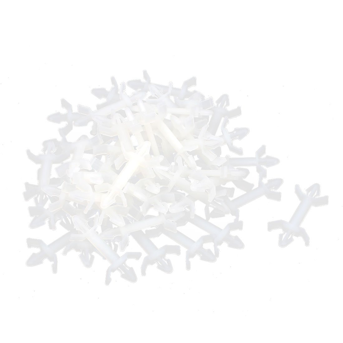 sourcingmap 50 Pcs HDB-16A PCB Reverse Spacer Locking Nylon Standoff Height 0.63"