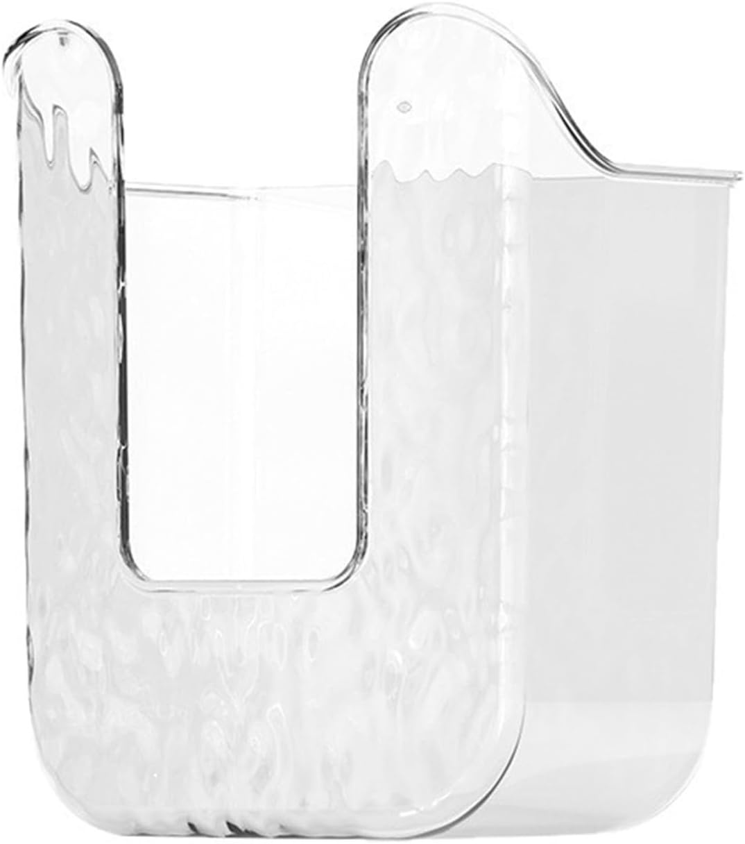 Clear Wall Mounted Wet Wipes Dispenser, Refillable Tissue Box for Kitchen and Bathroom, Strong Adhesive No Drill Storage Holder
