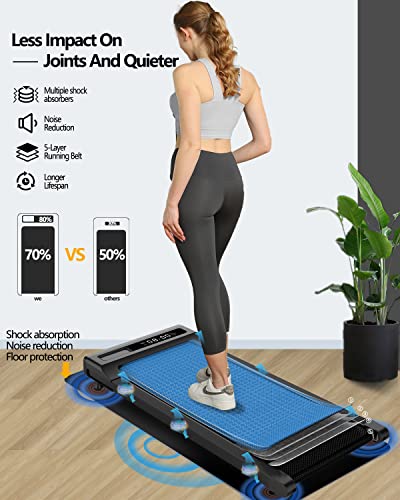NOTIUS Walking Pad Treadmill Under Desk-Under Desk Treadmill for Office Home,2 in 1 Desk Treadmill Space Saving with Treadmill Mat,Remote Control,LED Display.
