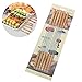 JOHOUSE Barbecue Skewers, 48 PCS Barbecue String with Wooden Handle BBQ Stick Needles Outdoor Camping Outings Cooking Tools