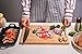 JASZMER Natural Bamboo Cutting Board, Preminum Wood Cutting Board Multi-Size Chopping Serving Board with Handle, 13.38✕9.45✕0.71 in