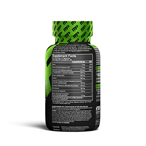 MusclePharm Shred Sport Thermogenic Fat Burner Weight Loss Supplement, 60 Count