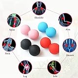 Fronnor Massage Ball Fitness Peanut Ball Cross fit Therapy Gym Relax Exercise Lacrosse Ball for Yoga Therapy Sports Gym Release Mobility Tools