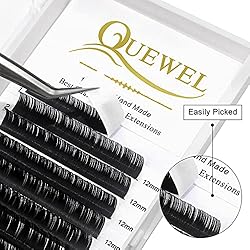 QUEWEL Eyelash Extension Supplies 0.03 C Curl 12mm