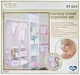 Delta Children Nursery Closet Organizer, Pink, 24 Piece (Baby Product)