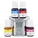 U.S. Cake Supply 4 Color Liqua-Gel All Natural Plant Based Food Coloring Kit in Tin Gift Box - Chefmaster Red, Yellow, Blue, Pink Bottles - Cakes, Baking, Icings, Cookies, Frosting, Fondant, Bath Bomb