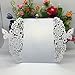 KAZIPA 25 Pack Set Laser Cut Invitation Cards, Lace Invitation Kit for Wedding Anniversary Bridal Shower Birthday with Printable Paper and Envelopes(White)