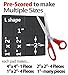SlipToGrip Non Slip Furniture Pad Grippers with Adhesive Side (8 Pack) - Stops Slide - Multi Size - Make 4