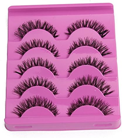 UsaN New 5 Pairs False Eye Lash Natural Long Curling Thick Fake Eyelashes Women Makeup Tools Accessories