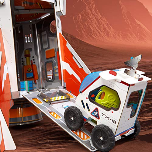 GUJO Rocket Kids Play Set, Build-Your-Own Mars Mission Rocketship - STEM Toy for Boys and Girls Ages 6-11