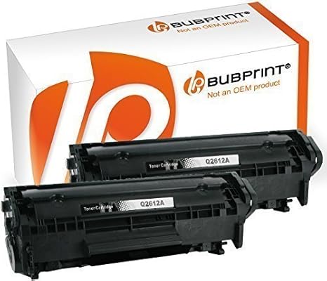 Bubprint 2 Toner kompatibel für HP Q2612A 12A für LaserJet 1010 1012 1015 1018 1020 1022 1022N 3015 3020 3030 3050 3052 3055 