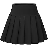 NUMYEAN Girls Uniform Skirts Pleated Uniform Tennis Skort with Pockets for Toddler Girl 2-12 Years