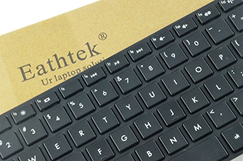 Eathtek Replacement Keyboard with Frame for HP Pavilion DV6-6000 DV6-6096NR DV6-6097NR DV6-6106NR DV6-6108US DV6-6111NR DV6-6114US DV6-6120US DV6-6150US DV6-6160US Black US Layout