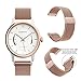 Garmin Vivomove Watch Band, Yesoo Premium Magnet Loop Milanese Watch Band Bracelet Strap For Garmin Vivomove Premium/Classic/Sport (Rose Gold)