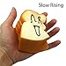 Trasfit 3.2” Jumbo Slow Rising Squishy Charms Toy Bread Cellphone Holder Card Holder Hand Pillow Toy Stress Relief Toy