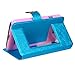 Asmyna Embossed Book-Style My Jacket Wallet for LG MS323 Optimus L70 - Retail Packaging - Blue