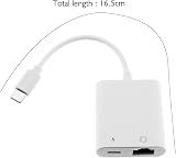 YINETTECH USB C to Ethernet Adapter 60W PD Type-C Charge RJ45 100Mbps view 4