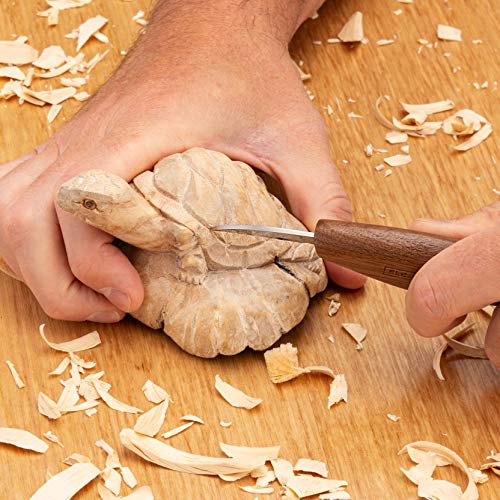 Elemental Tools Wood Carving Knife - A Whittling Knife for Detail Knife Woodworking, Chip Carving Knife Woodworking, Or Add to Any Whittling Kit